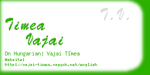 timea vajai business card